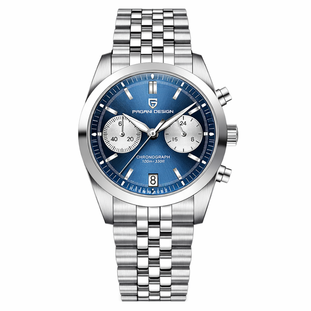⌚Купить Мужские часы Pagani Design PD-1775 Silver-Blue за 4 310